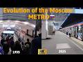 Moscow Metro Evolution 1935–2025 | Old vs New Stations in 4K