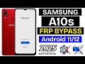 Samsung Galaxy A10s FRP Bypass Android 11/12 Without Pc | Samsung (SM-A107F) Google Account Bypass
