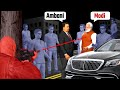 How Safe is PM Modi Compared to India’s Richest Man Mukesh Ambani? Third axis 3D Animation 