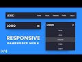 Create Responsive Hamburger Menu using HTML CSS