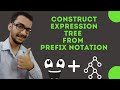 13.b) Construct Expression Tree from prefix notation