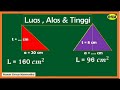 HOW TO CALCULATE THE AREA OF A TRIANGLE || CALCULATING THE BASE AND HEIGHT OF A TRIANGLE