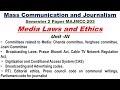 Media Laws and Ethics Unit 3| MA Journalism and Mass Communication | Hindi | @Gyan Channel