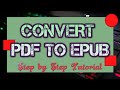 How to convert PDF to EPUB without  losing format; files with pictures