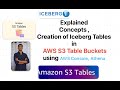 A Guide to Create Apache Iceberg Tables in AWS S3 Table Buckets with Athena \u0026 The Concepts Behind
