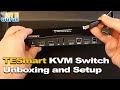 TESmart KVM Switch Setup for 2 PC's with 1 Monitor, Keyboard, and Mouse