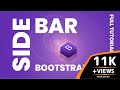 Bootstrap 4 Sidebar Menu Responsive with Sub menu | Create Responsive Side Navigation | Source File