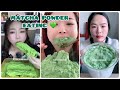 [ASMR] MATCHA ICE EATING \u0026 MATCHA POWDER ASMR \u0026 BIG BITES 😋 \u0026 MATCHA PASTE 🍵 ICE MUKBANG 4