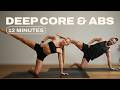 12 Min Intense Deep Core \u0026 Abs Workout