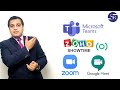 Zoom vs Google Meet vs Zoho Showtime vs Microsoft Teams by SR Group.