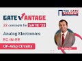 Op Amp Circuits | Analog Electronics for GATE 2022 | GATEvantage- Important Concepts