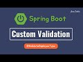 Spring Boot - Creating Custom Annotation For Validation | InterviewQA | JavaTechie