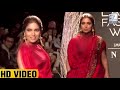 Bhumi Pednekar Sizzles In Red At Lakme Fashion Week | Lehren TV