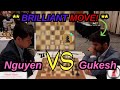 Brilliant MOVE! | Thai Nguyen vs D. Gukesh