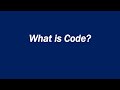 What is Code?