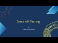 Tricentis Tosca API Testing | API Automation
