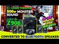 Logitech Z906 5.1 Speaker System | CONVERTED TO BLUETOOTH | DOLBY DIGITAL DTS | Review \u0026 Setup AVMAX