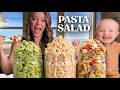 Quick and Easy Lunch Recipes ✨ PASTA SALAD 3 Ways