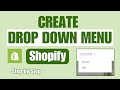 How to Create Drop Down Menu Correctly in Shopify 2025 (NEW UPDATE)