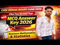 BMS ANSWER KEY | BUSINESS MATHEMATICS AND STATISTICS ANSWER KEY | TODAY ANSWER KEY