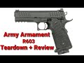 Army Armament R603 Hi-Capa Disassembly + Review