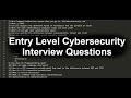 Nailing your First Cybersecurity Interview! (Junior Level)