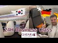 24 HOURS | QATAR AIRWAYS | BUSINESS CLASS | QSUITE+LOUNGE TOUR | SEOUL - DOHA - DUSSELDORF | REVIEW