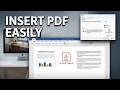 How to Insert a PDF into Word Document