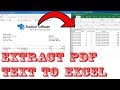 How to Extract Specific Text from a PDF to Excel