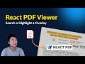 The Most Advanced React PDF Viewer