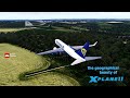 the geographical beauty of  X PLANE 11