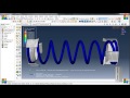 Coil spring simulation in Abaqus