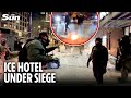 Protesters STORM Minnesota hotel in apparent hunt for ICE agents after Alex Pretti shooting