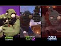 *ALL BOSSES COMPARISON* Plants vs Zombies Garden Warfare/Garden Warfare2/Battle for Neighborville