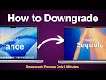 How to Downgrade macOS Tahoe to Sequoia in Hindi | Remove macOS Tahoe 26 Downgrade to macOS Sequoia