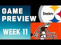 Pittsburgh Steelers vs. Cleveland Browns | 2023 Week 11 Game Preview