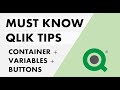 Qlik Sense - Must Know Tips #1 | Using variables to display or hide elements