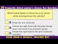 30 Frequently Asked Learners License Test Questions | RTO Exam Practice | Road Signs | India | LLR