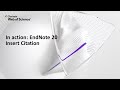 In action: EndNote 20 (Windows) Insert Citation
