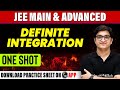 DEFINITE INTEGRATION in 1 Shot - All Concepts, Tricks \u0026 PYQs Covered | JEE Main \u0026 Advanced