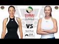 LIVE Sim - Jessica Pegula vs Amanda Anisimova | Semi Final - Dubai Tennis Championships 2026