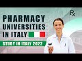 Study Pharmacy in Italy with Scholarship | No Tuition Fees | Study in Italy 2022