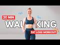 20 MIN WALKING FOR FAT LOSS | Low Impact At Home Cardio Workout