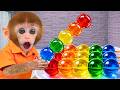 Macaco TOTO Compra Gelatina Arco-Íris 🌈🍬 e Foge da Prisão de Frutas Coloridas 🍉🔒| Macaco TOTO