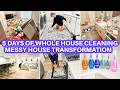 5 DAYS OF WHOLE HOUSE DEEP CLEANING | CLEAN WITH ME | CLEANING MOTIVATION JAMIE’S JOURNEY declutter