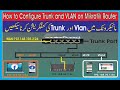 How to Configure Trunk Port and VLAN on Mikrotik Router | Vlan Trunk configuration on Mikrotik Urdu