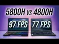 5800H vs 4800H in 10 Games - AMD Integrated Graphics (iGPU) Comparison
