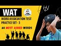 WAT Practice Set - 3 | SSB Interview | Word Association Test | SSB Squad #ssb #ssbinterview