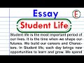 Essay on student life in English | Student life essay in English | essay on student life | 500 Words