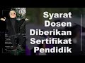 Syarat Serdos SMART 2021 Persyaratan Dosen Mengajukan Sertifikat Pendidik | Serdos 2021